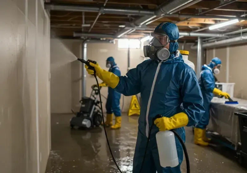 Basement Sanitization and Antimicrobial Treatment process in Lafayette, OR